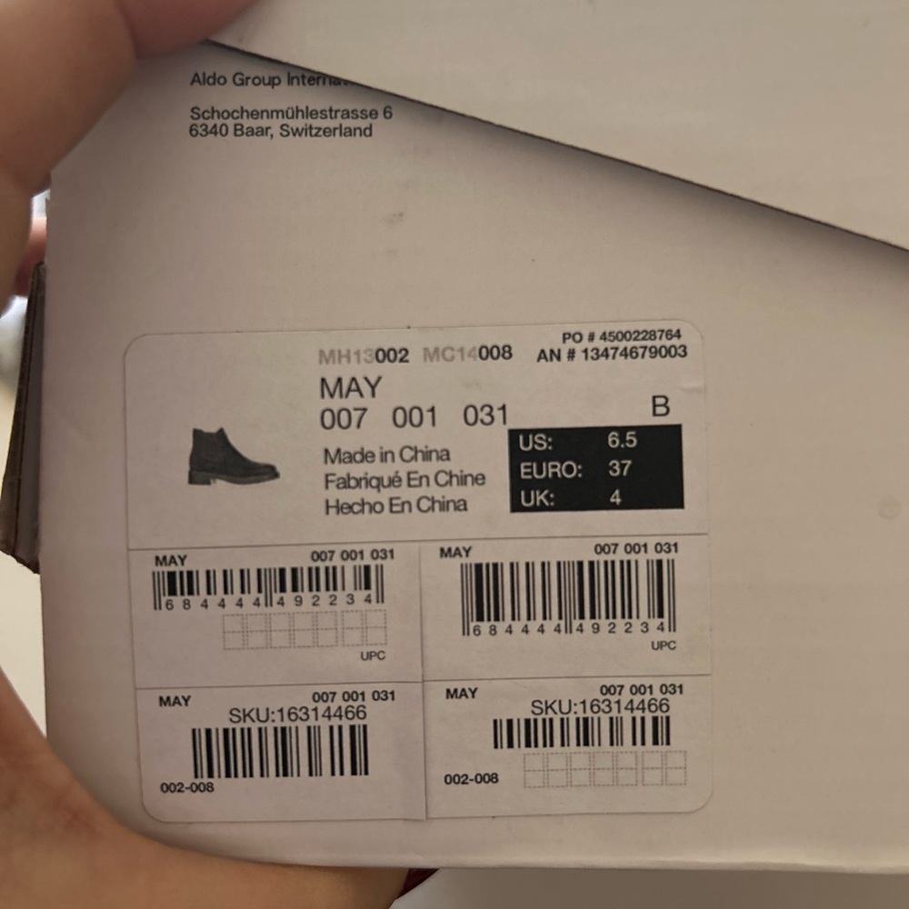 Aldo short black boot new